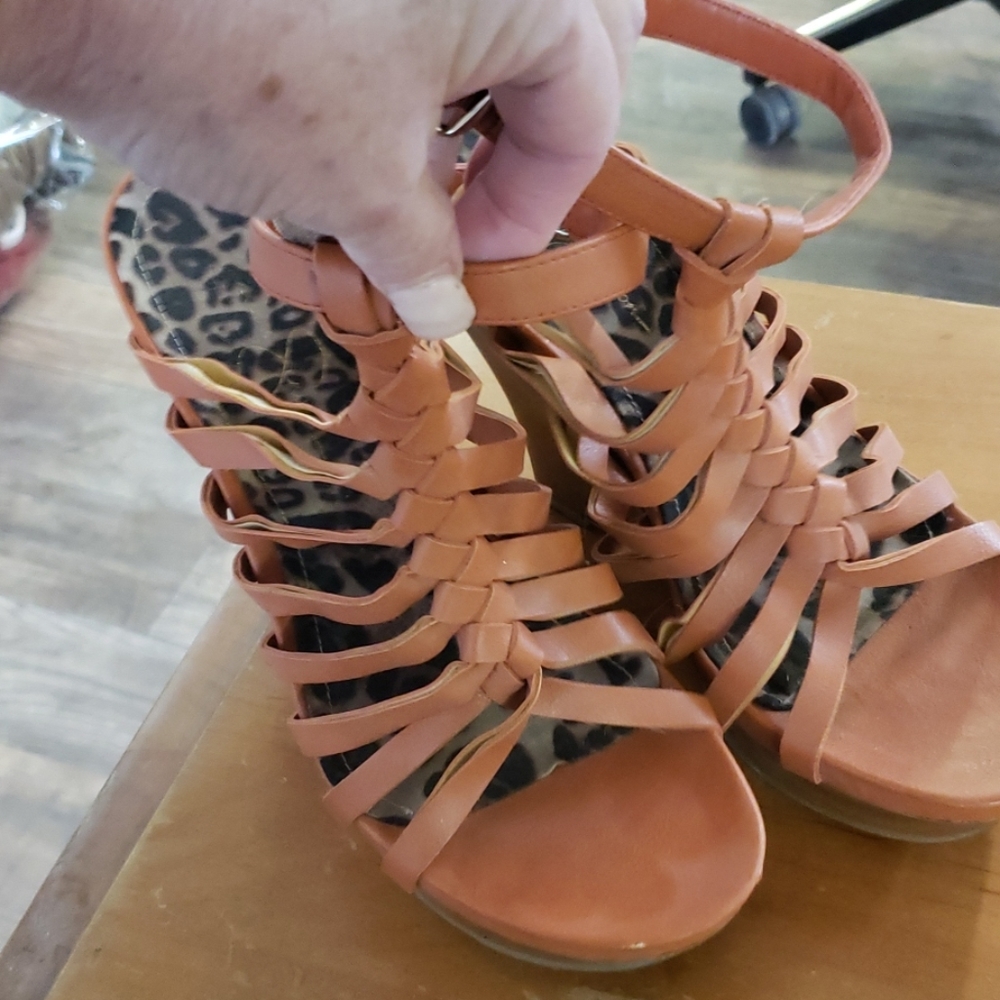 Jessica Simpson Orange Heels Sandals
